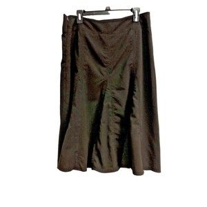 Sandro Sportswear Women's Black Career Wear to Work Flare Skirt Size 12